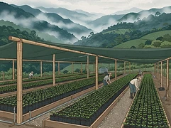 The Elder family and Bernard Uhe — coffee farmer illustration 3