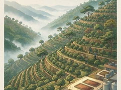 Finca Chelín — coffee farm illustration 1