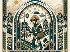 Rubén Dario Gómez — coffee farmer illustration 2