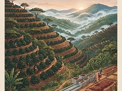 Gathaithi Coffee Factory — coffee farm illustration 1