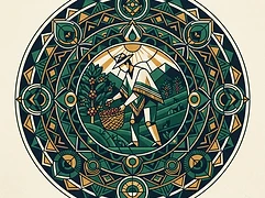 Rubén Dario Gómez — coffee farmer illustration 3