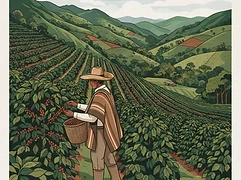 Sebastian Ramirez — coffee farmer illustration 1