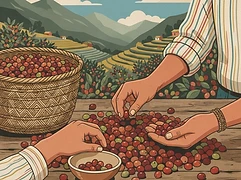 Magna Maldonado Padilla — coffee farmer illustration 2