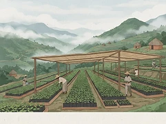 868 smallholder farmers — coffee farmer illustration 3
