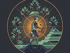 Pedro Moss & Katarina — coffee farmer illustration 2