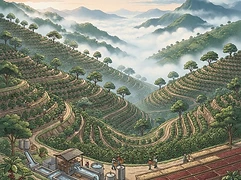 Finca Arashi — coffee farm illustration 1