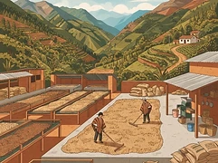 Soqoy Qara — coffee farm illustration 2