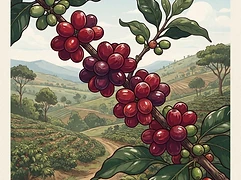Kieni Cooperative — coffee farm illustration 3