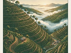 Yacuri — coffee farm illustration 1