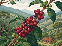 El Guayabo β coffee farm illustration 3