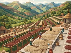 Demeka Becha β coffee farm illustration 2