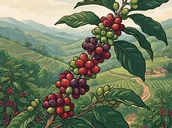 Bumba Hill โ coffee farm illustration 3
