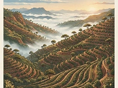 Hamasho β coffee farm illustration 1