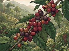 Finca La Estrella β coffee farm illustration 3