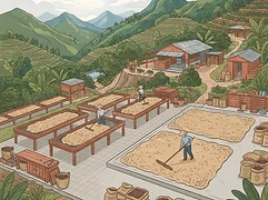 Finca Arashi — coffee farm illustration 2