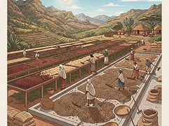 Gerbota β coffee farm illustration 2