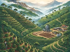La Cumbre β coffee farm illustration 1