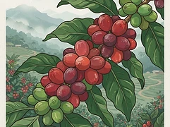 El Jaguar — coffee farm illustration 3