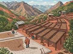 Vista Alegre β coffee farm illustration 2