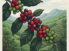 Chelchele washing station — coffee farm illustration 3