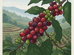 Kanzu Station β coffee farm illustration 3