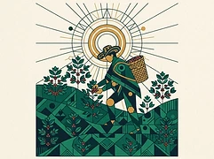 James Arlez Fernández Vivas — coffee farmer illustration 3