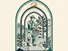 Pepe Jijón and family — coffee farmer illustration 1