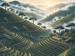 El Ocotal — coffee farm illustration 1