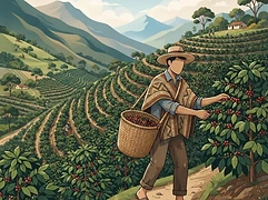 Abraham Armijos — coffee farmer illustration 1