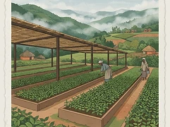 Mustefa Abakeno — coffee farmer illustration 3