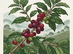 La Hacienda — coffee farm illustration 3
