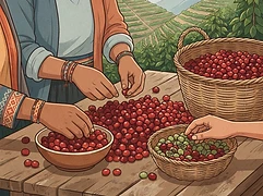 Cultivar — coffee farmer illustration 2