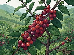 San Miguel — coffee farm illustration 3