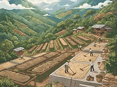 Finca Pashapa — coffee farm illustration 2
