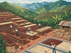 El Nacedero — coffee farm illustration 2
