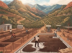 Finca Aurora β coffee farm illustration 2