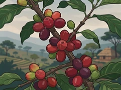 Tuke Yute Farm β coffee farm illustration 3