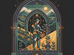 La Familia Moreno — coffee farmer illustration 1