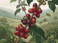Chelbessa site β coffee farm illustration 3