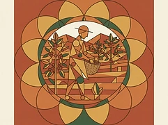 Edwin, Benson, and Esther — coffee farmer illustration 3