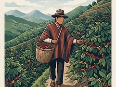 Miguel Dota — coffee farmer illustration 1