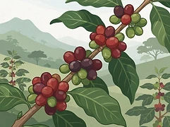 Volcán Valley estate — coffee farm illustration 3