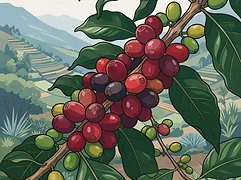 Soqoy Qara — coffee farm illustration 3