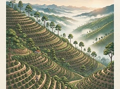 El Nogal — coffee farm illustration 1