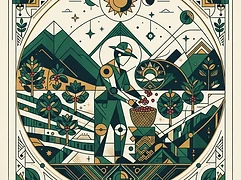 Abel Raymundo Arotaype — coffee farmer illustration 1