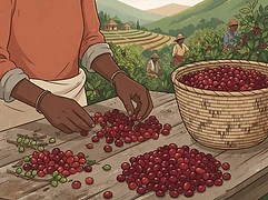 Faysel Abdosh — coffee farmer illustration 2
