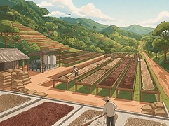 El Congo — coffee farm illustration 2