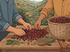 Alejandrina Maytan — coffee farmer illustration 2
