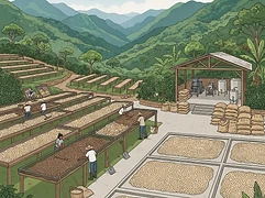 Finca Alto Quiel / Mima Estates — coffee farm illustration 2