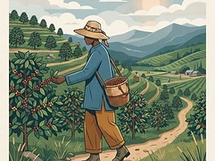 Gerald Njagi — coffee farmer illustration 1
